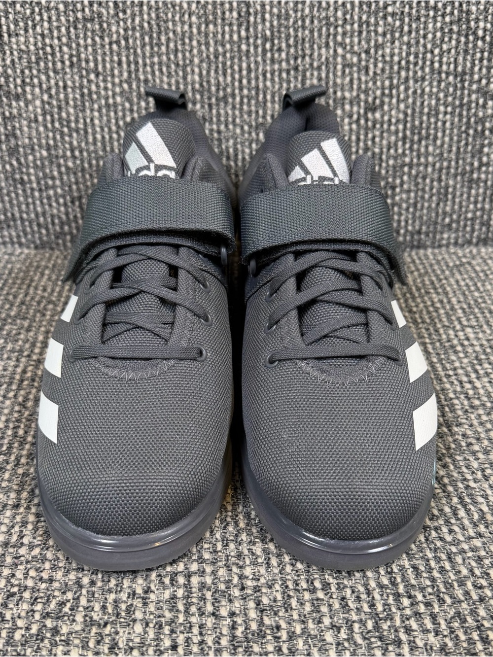 Adidas Powerlift 4 Weightlifting Shoes Men’s 7.5 Gray White F36050 New